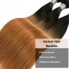 T1B/30 Ombre Brown Straight Human Hair Bundles 26 28 30 Inch view 4