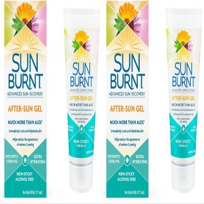 Sunburnt EMCW9 Ultra Hydrating Aloe Vera Gel 6 Ounce,Clear,SUNB21006 (Pack of 2)