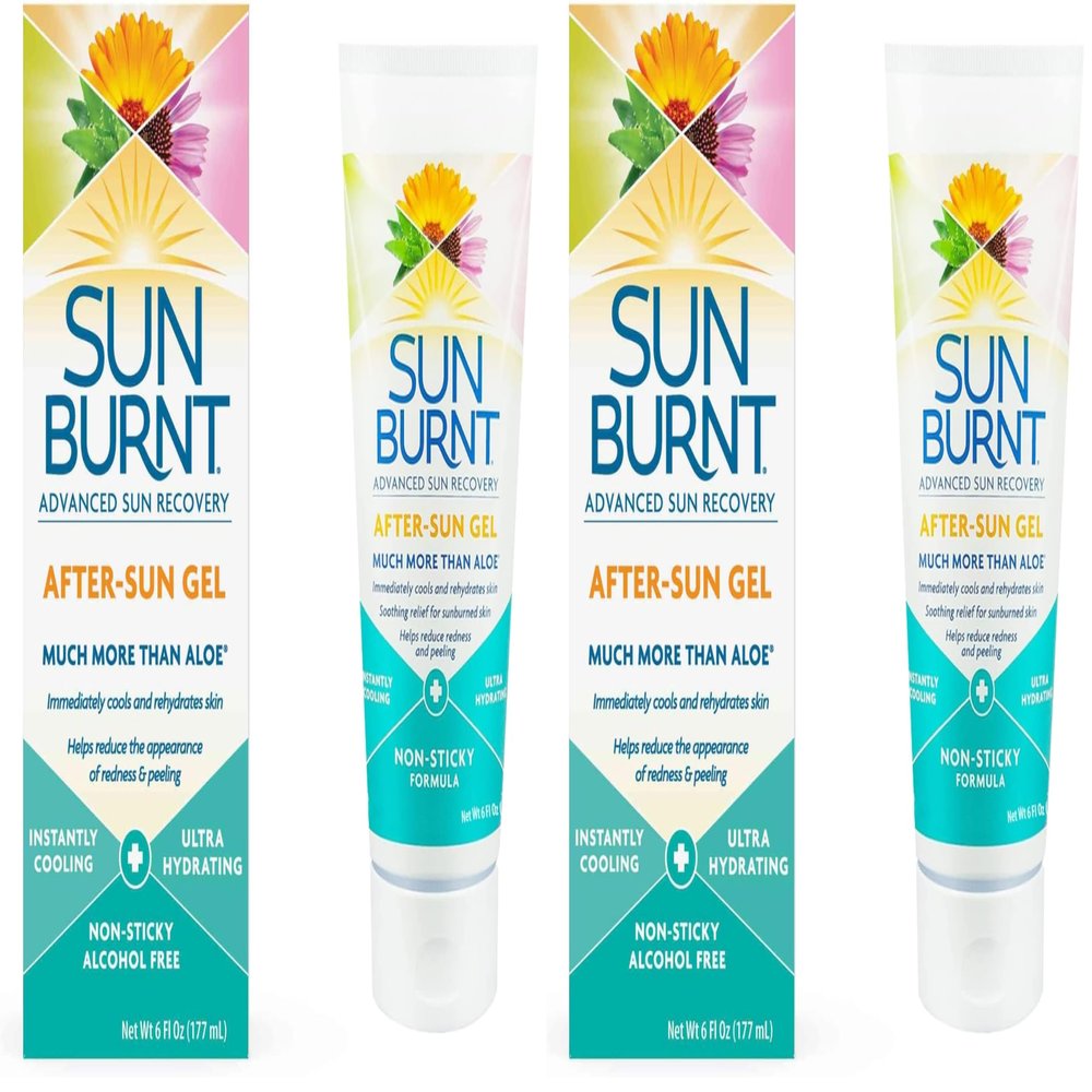 Sunburnt EMCW9 Ultra Hydrating Aloe Vera Gel 6 Ounce,Clear,SUNB21006 (Pack of 2)