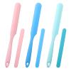 6Pcs Silicone Stir Sticks Silicone Wax Stick Spatula Scraper for Resin Non-Stick Reusable Wax Mixing Stick for Stirring Home Salon Body Use, Pink Blue Green view 1