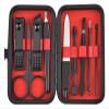 Manicure Kit Nail Clippers Scissors Tweezer Ear Pick Hand Foot Care Tools Set Multi-Function Daily Use (Red) view 1