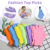 12Pcs Exfoliating Gloves, Scrub Gloves Exfoliating for Women,Shower Scrub Glove for Remove Dead Skin, Body Exfoliate, Bath, Spa(6Colors) view 3