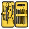 18 Piece Nail Clippers Kit Stainless Steel Manicure Set with Black Steel Decorative Finish () view 1