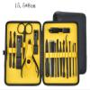 18 Piece Nail Clippers Kit Stainless Steel Manicure Set with Black Steel Decorative Finish () view 2
