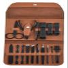 16 Piece Nail Care Kit with Manicure Tools and Folding Bag for Nail Clippers (Brown 14 * 10.3cm) view 1