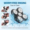 5 Pack Replacement Blades for Freebird Head Shaver | 5-Blade Electric Razor Refills for Bald Men Freedom Grooming + 1 Cleaning Brush view 4