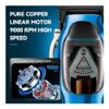 Barber High Speed Motor 9000 RPM Electric Hair Clipper Rechargeable Professional Trimmer with Charging Base -1763(KM-1763-black) view 2