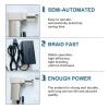 Instant Dreadlock Machine for Locs Electric Handheld Portable Dreadlock Maker, Automatic Dreadlock Machine Quick and Easy DIY Dreadlocks Braiding Hair(Silver(round),10mm) view 2