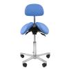 Adjustable Saddle Chair with Backrest for Home, Dental, Salon, Office - Ergonomic Rolling Saddle Stool for Improved Posture and Comfort(C Small) view 1