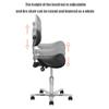 Adjustable Saddle Chair with Backrest for Home, Dental, Salon, Office - Ergonomic Rolling Saddle Stool for Improved Posture and Comfort(C Small) view 3