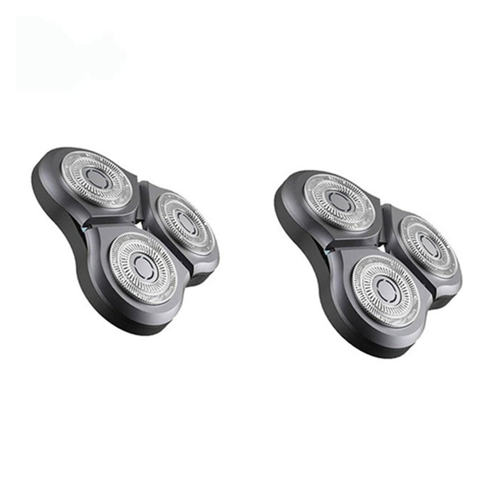 Replacement Shaver Heads Compatible with Xiaomi Mijia S500 S500C S300 Electric Shavers, Blades for Dry and Wet Shaving(2pcs)
