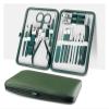 Nail Care Kit with Clippers and Pliers for Manicure and Pedicure Home Use (Green 15.6 * 9.5CM) view 2