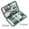 Nail Care Kit with Clippers and Pliers for Manicure and Pedicure Home Use (Green 15.6 * 9.5CM) view 4