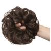 Messy Bun Hair Piece for Women, Wavy Curly Ponytail Extensions, Brown Highlight Blonde Scrunchie, Thick Hair Bun Updo view 4
