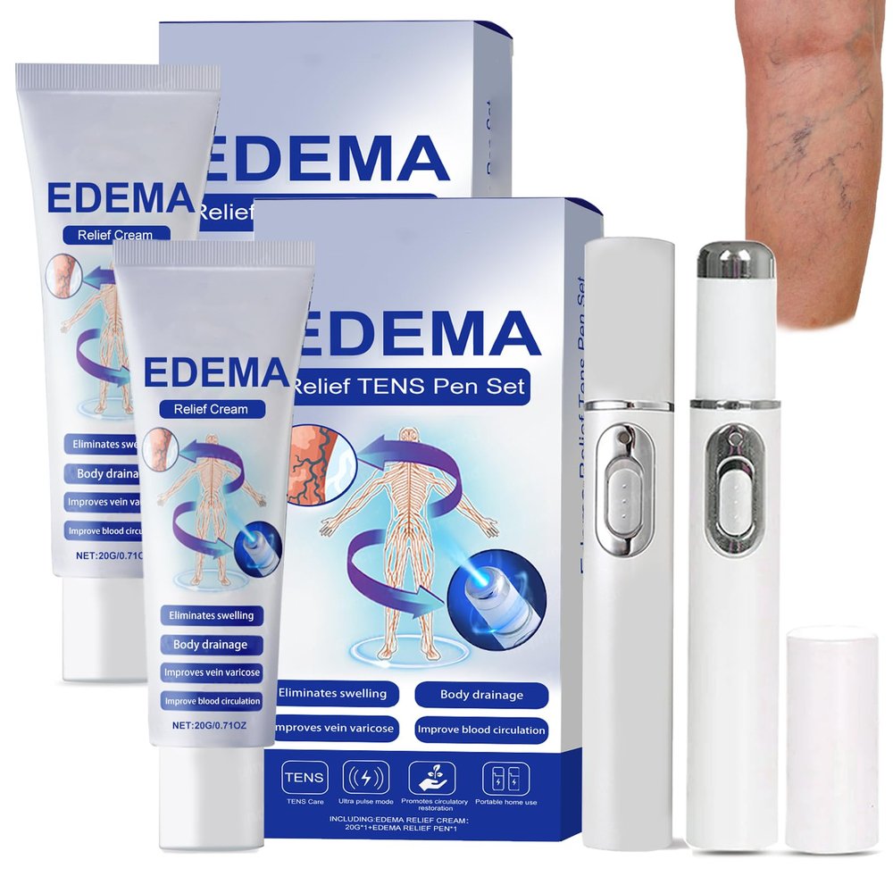 2 Pack Varicose Veins Treatment for Legs,Varicose Veins Blue Light Therapy Set Fast Soothe Blood Circulation Natural Formula Smooth Skin