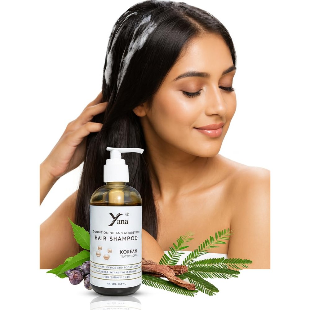 Yana Daily Routine Hair Care Shampoo - Shampoo & Conditioner for Anti-Thinning & Pro-Lengthening, Rosemary & Almond Oil for Fuller Hair, Formulated without Sulfates + Parabens