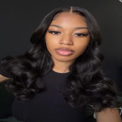 Umeiw 13x4 Bob Wig Human Hair Body Wave Lace Front Wigs Human Hair Pre Plucked HD Frontal Lace Wig Glueless Wigs for Women Bob Wigs Natural Black Color 14 inch