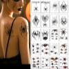 20 Halloween tattoo stickers, dark spider flower arm atmosphere decoration tattoo stickers, suitable for decoration accessories of makeup parties, parties and festivals view 2