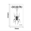 20 Halloween tattoo stickers, dark spider flower arm atmosphere decoration tattoo stickers, suitable for decoration accessories of makeup parties, parties and festivals view 3