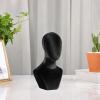 17.7-Inch Mannequin Head, Bust Mannequin Head Wig Display with Shoulder Wig and Hats Display Stand Manikin Velvet Head for Wig Hairdresser Training Cap Salon Display, and Travel Use(Black) view 4