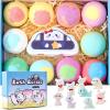 Bath Bombs for Kids with Toys Inside for Girls Boys - 11 Pack Bath Bombs Gift Set with Surprise with Surprise Toys | Kids Safe Bubble Bath Fizzy Balls Halloween Christmas Birthday Gift Kit view 1