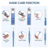 18 Piece Stainless Steel Nail Care Kit with Tools for Manicure and Nail Clippers (Blue 1set) view 2