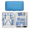 18 Piece Stainless Steel Nail Care Kit with Tools for Manicure and Nail Clippers (Blue 1set) view 3