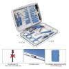 18 Piece Stainless Steel Nail Care Kit with Tools for Manicure and Nail Clippers (Blue 1set) view 4