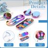 23 Rainbow Esthetician Facial Supplies 3 Stainless Steel Face Mask Mixing Bowls 3 Fan Brushes Esthetician 3 Facial Flat Brushes Skincare Tray 3-Compartment Serving Tray 12 Compressed Facial Sponges view 3