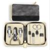 7 Piece Stainless Steel Nail Care Set with Travel Case Manicure and Grooming Tools Nail Clippers Kit (Gray 1set) view 1