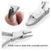 7 Piece Stainless Steel Nail Care Set with Travel Case Manicure and Grooming Tools Nail Clippers Kit (Gray 1set) view 3