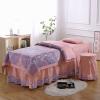4-Piece Cotton Massage Table Sheet Set Salon Bed Cover,Massage Skirt Protective Cover Includes Pad and Face Rest Cover-B 70x190cm(28x75inch) view 1