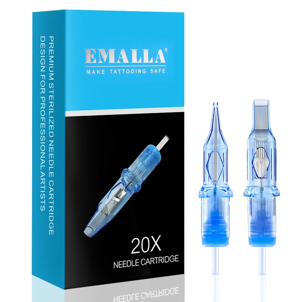 Emalla ELIOT Tattoo Cartridge Needles, 20Pcs Premium Tattoo Needles 1005CML