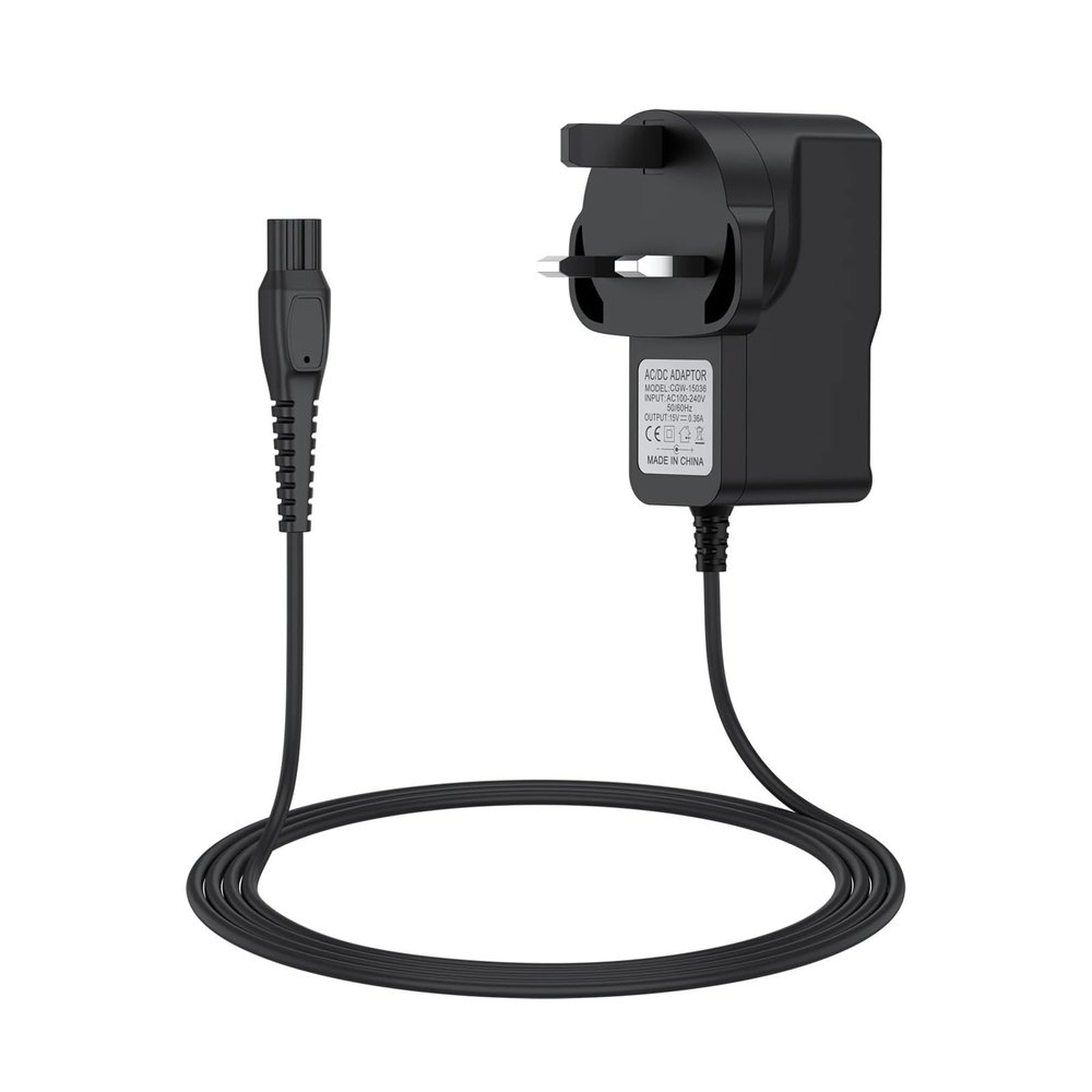 15V 5.4W UK Plug AC Power Universal Electric Shaver ChargerCompatible for PhilipsSeries 3000 5000 7000 9000 MG 7791 3750 7750 S9721 6880