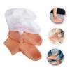 ETHZZLE 2 Pairs Elastic Moisturizing Socks for Cracked Heels Women Spa Foot Care Socks with Lotion for Dry Rough Skin Softening and Hydrating XL view 2