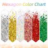3Pcs Body Glitter Stick,Face Hair Body Glitter Gel,Waterproof Lasting Chunky Sparkling Body Gel Sequins,Festival Rave Accessories Make Up for Halloween Christmas Makeup Party view 4