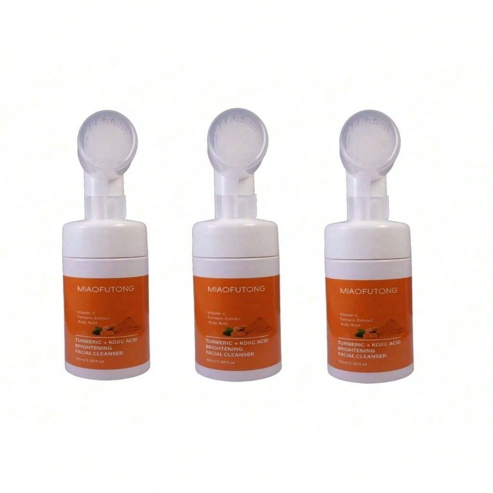 Turmeric Foaming Facial Cleanser  Gentle Daily Face Wash That Clears Pores, Brightens Skin & Leaves A Smooth, Even Glow(Skin Care/Skincare/Travel Essentials/Face)