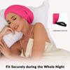 100% Mulberry Silk Bonnet for Sleeping Women Men, Real Silk Lined Sleep Cap with Adjustable Strap, Hair Wrap Slouchy Beanie for Curly Hair view 2