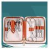 Nail Care Kit Stainless Steel Manicure and Pedicure Tools Set for Home and Travel (Orange 15.7 * 12.2cm) view 3
