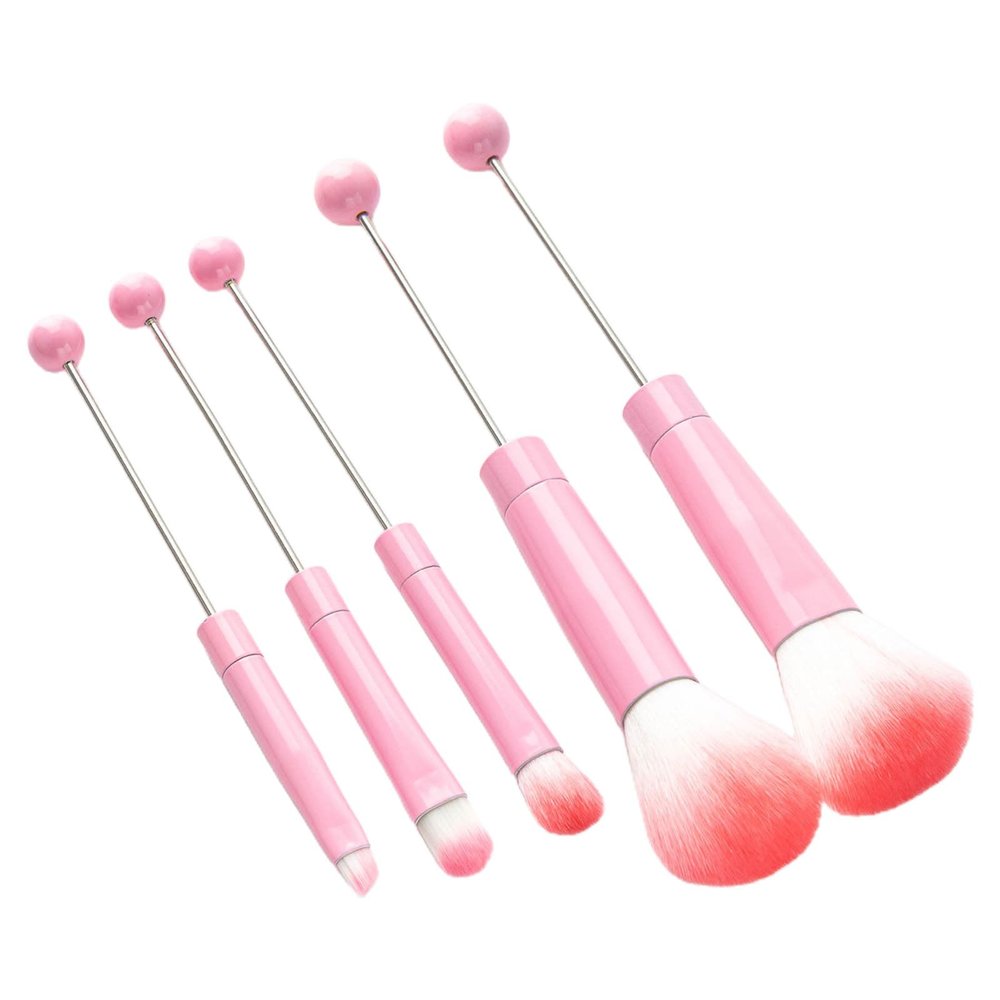 5pcs Jewelry Beaded Eye Brush Detachable Beads Makeup Brushes Set For Women Girls Professional Cosmetics Tool Bead Brushes