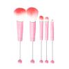 5pcs Jewelry Beaded Eye Brush Detachable Beads Makeup Brushes Set For Women Girls Professional Cosmetics Tool Bead Brushes view 3