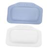 LALADEFIEE 2Pcs Bath Head Rest Pillows for Bathtub Breathable Bathroom Cushions with Soft Comfortable Neck Support for Relaxing Spa Tub Use Blue White view 1