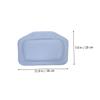 LALADEFIEE 2Pcs Bath Head Rest Pillows for Bathtub Breathable Bathroom Cushions with Soft Comfortable Neck Support for Relaxing Spa Tub Use Blue White view 2