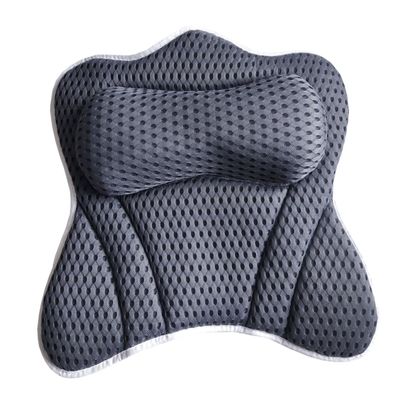 COOLHIYA Ergonomic Bathtub Pillow with Suction Cups Lightweight Neck and Head Spa Cushion for Tub Spa Travel Compact and Breathable Bath Pillow for Comfortable Support