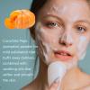 Full Pumpkin Facial Soap Bar 2, Natural Jabon Facial With Pumpkin Seed Oil Moisturizing and Soothing for Face & Body, Fall Party Favors Hand Crafted Using Plant-Based Ingredients Oily Skin Face Wash view 3