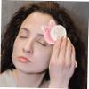 COOLHIYA Facial Exfoliating Brush Soft Silicone Manual Facial Cleansing Brush for Deep Pore Cleaning and Dead Skin Removal Skin-Friendly Pink Dual-Sided Face Scrubber with Abs Handle for view 4