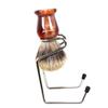 COOLHIYA Alloy Shaving Brush Rack Mini Brush Stand for Safety Razor Storage Bathroom Accessory Space-saving Design view 3