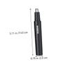 ETHZZLE Electric Nose Hair Trimmer Sideburns and Facial Hair Grooming Kit Rechargeable Black Body Low Noise Detachable Washable Head Precision for Men and Women view 3