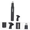 ETHZZLE Electric Nose Hair Trimmer Sideburns and Facial Hair Grooming Kit Rechargeable Black Body Low Noise Detachable Washable Head Precision for Men and Women view 4