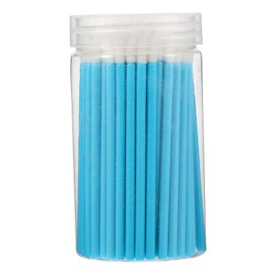 ETHZZLE 100pcs Disposable Lipstick Brush Lip Gloss Applicator Tools Blue Plastic Lip Brush for Travel Professional Makeup Use Safe Material Easy to Clean